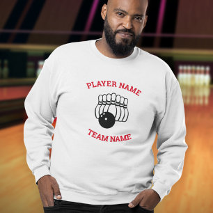 Sweatshirt Logo de l'équipe de bowling personnalisée