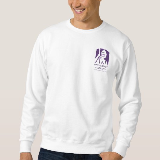 Sweatshirt Logo de l'Université d'Albany (Devant)