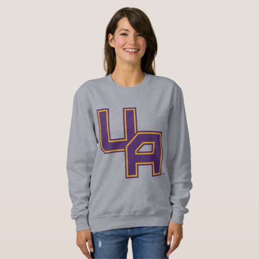 Sweatshirt Logo de l'Université d'Albany Initials (Devant entier)