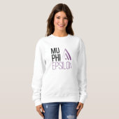 Sweatshirt Logo de Mu Phi Epsilon (Devant entier)