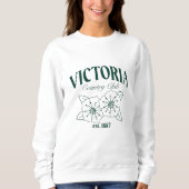 Sweatshirt Logo de VCC par Haley - Vert (Devant)