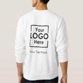 Sweatshirt Logo d'entreprise personnalisé simple Texte avant  (Dos)