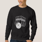Sweatshirt Logo d'équipe de bowling à dix quilles (Devant)