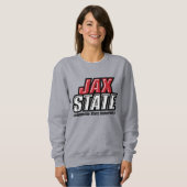 Sweatshirt Logo d'état de Jacksonville State University JAX S (Devant entier)