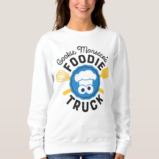 Sweatshirt Logo du camion fourré de Cookie Monster (Devant)