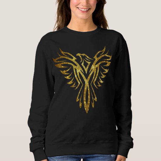 Sweatshirt Logo Mythique de Levée d'Oiseaux Phoenix (Faux Gol (Devant)