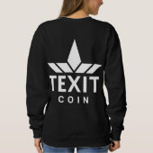 Sweatshirt Logo officiel de la marque Texit Coin (Dos)