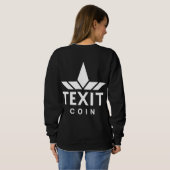 Sweatshirt Logo officiel de la marque Texit Coin (Dos entier)