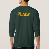 Sweatshirt Logo or PEACE Vert (Dos)
