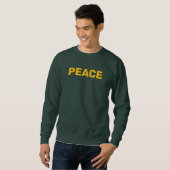 Sweatshirt Logo or PEACE Vert (Devant entier)