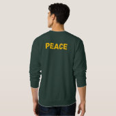 Sweatshirt Logo or PEACE Vert (Dos entier)