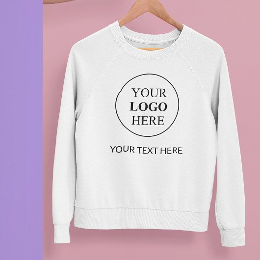 Sweatshirt Logo promotionnel personnalisé – Aucune commande m