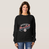 Sweatshirt Logo rétro de baseball Mascot (Devant entier)