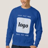 Sweatshirt Logo Simple Avec Texte Professionnel Promotionnel (Devant)