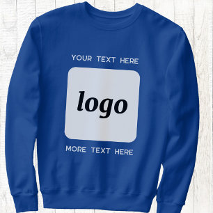 Sweatshirt Logo Simple Avec Texte Professionnel Promotionnel