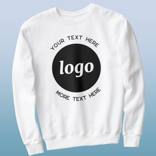Sweatshirt Logo Simple Avec Texte Professionnel Promotionnel