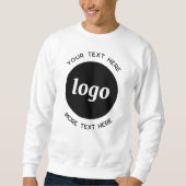 Sweatshirt Logo Simple Avec Texte Professionnel Promotionnel (Devant)
