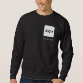 Sweatshirt Logo simple et texte Business Crest promotionnel (Devant)