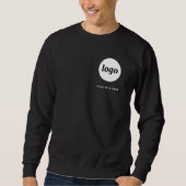 Sweatshirt Logo simple et texte Business Crest promotionnel (Devant)