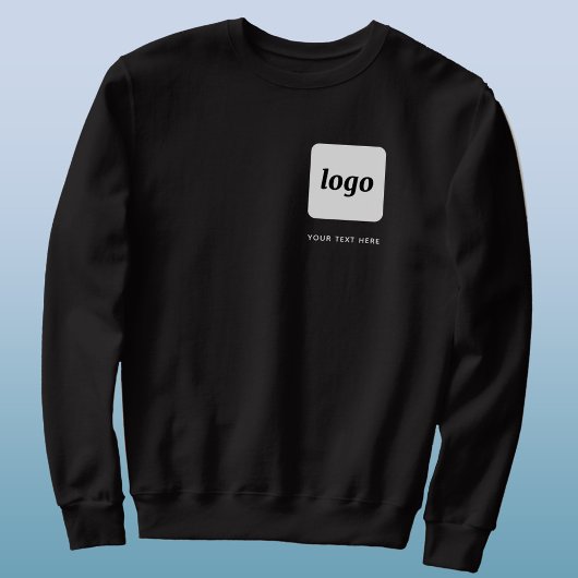 Sweatshirt Logo simple et texte Business Crest promotionnel