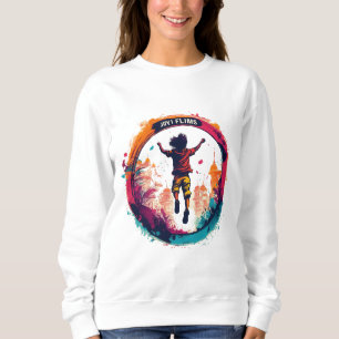Sweatshirt Logo T-Shirt - 100% Cotton Crew Neck Tee