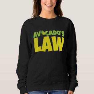 Sweatshirt Loi d'Avocado Avogadro Go Vegan