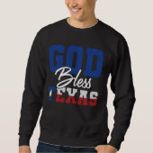 Sweatshirt Lone Star State God Bless Texas Funny Texan (Devant)