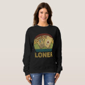 Sweatshirt Loner Vintage  Euchre Card Game (Devant entier)