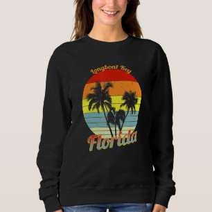 Sweatshirt Longboat Key Florida Retro Tropical Palm Trees Vac