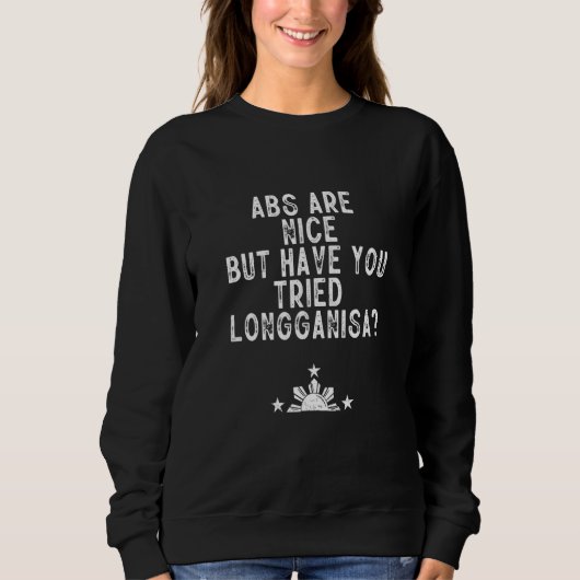 Sweatshirt Longganisa nourriture philippine Tagalog Philipp (Devant)