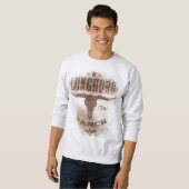 Sweatshirt Longhorn Ranch Texas Brown & Tan (Devant entier)