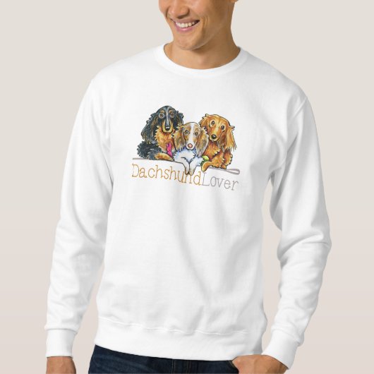 Sweatshirt Longue Dachshund Lover (Devant)