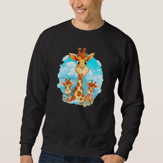 Sweatshirt looking Giraffes for Giraffe Costume (Devant)