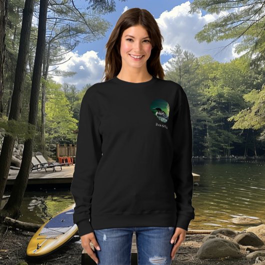 Sweatshirt Loon Family Butterfield Lake