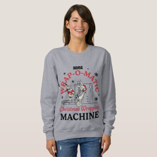 Sweatshirt LOONEY TUNES™ | Machine à envelopper ACME-O-Matic (Devant entier)