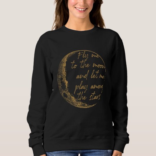 Sweatshirt L'Or Céleste M'Envole Sur La Lune (Devant)