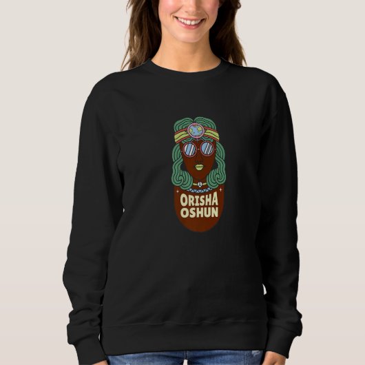 Sweatshirt L'Orisha Oshun Ashe - Déesse de la Divinité, Fémin (Devant)