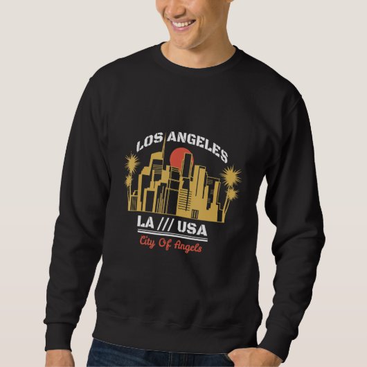 Sweatshirt Los Angeles Vacation Holiday USA (Devant)