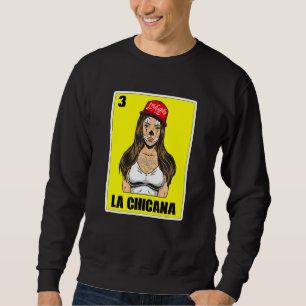 Sweatshirt Loterie Mexicaine Pour Femmes Usa Chingona La Chic