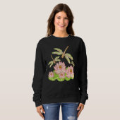 Sweatshirt Lotus Blossom Dragonfly  Lotus (Devant entier)