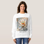 Sweatshirt "Lotus d'Or en Fleur" (Devant entier)