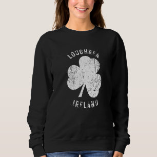 Sweatshirt Loughrea Galway Irlande Trèfle Vintage en Détresse