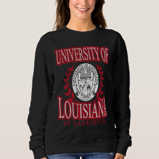 Sweatshirt Louisiana Lafayette Ragin' Cajuns Laurels Black