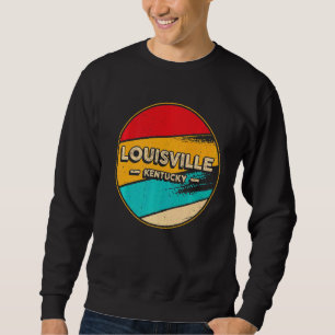 Sweatshirt Louisville Kentucky Retro Vintage Sunset Us State