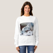 Sweatshirt Loup arctique (Devant entier)