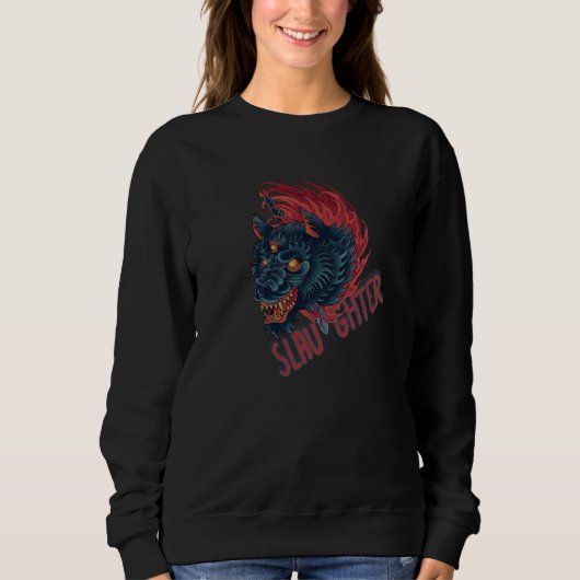 Sweatshirt Loup d'abattre (Devant)