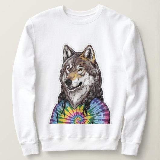 Sweatshirt Loup de Jerry Garcia (Design devant)