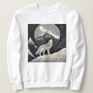 Sweatshirt Loup de nuit Howl - Lune et forêt esthétique