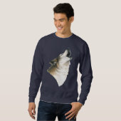 Sweatshirt Loup d'hurlement (Devant entier)