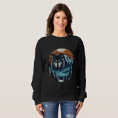 Sweatshirt Loup et hiver (Devant entier)